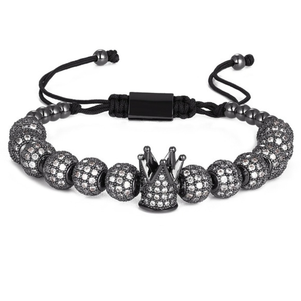 Rhinestones Bracelet with Crown​